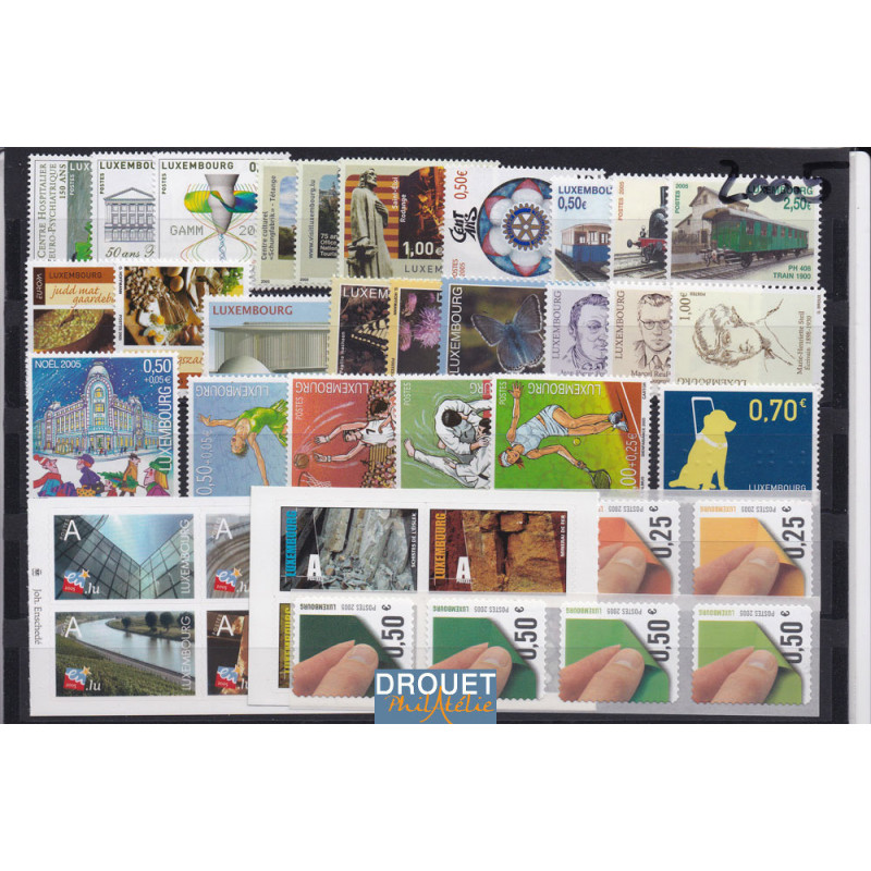 2005 Luxembourg Année Complète Timbres Neufs