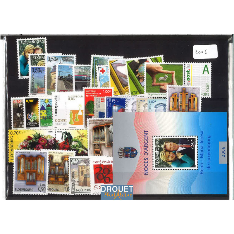 2006 Luxembourg Année Complète Timbres Neufs