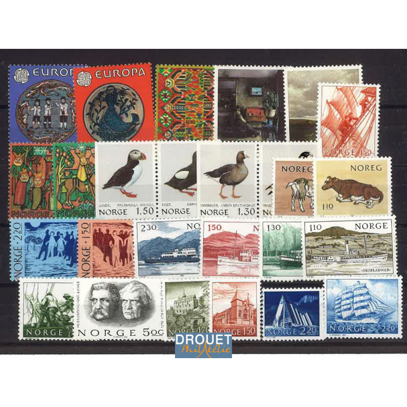 1981 Norvège Année Complète Timbres Neufs