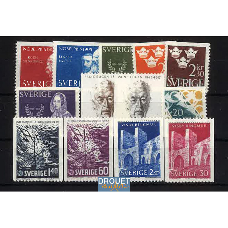 1965 Suède Années Complètes Neufs