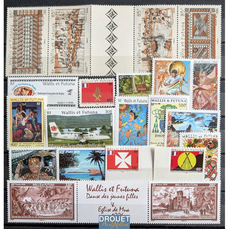 2005 Wallis6année Complète Timbres Neufs