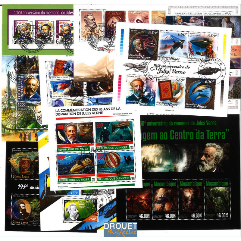 10 Blocs Feuillets Différents